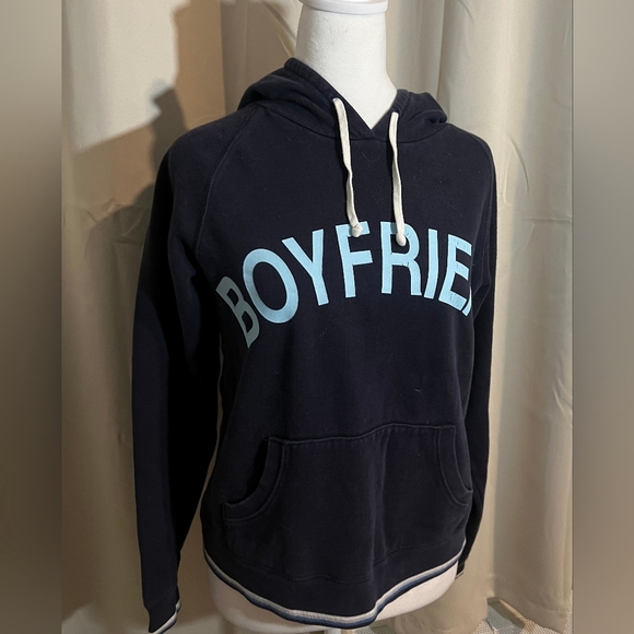 Y2K Moda International, Victoria Secrets, Navy "Boyfriend" Sweatshirt Rare Find - Picture 2 of 5